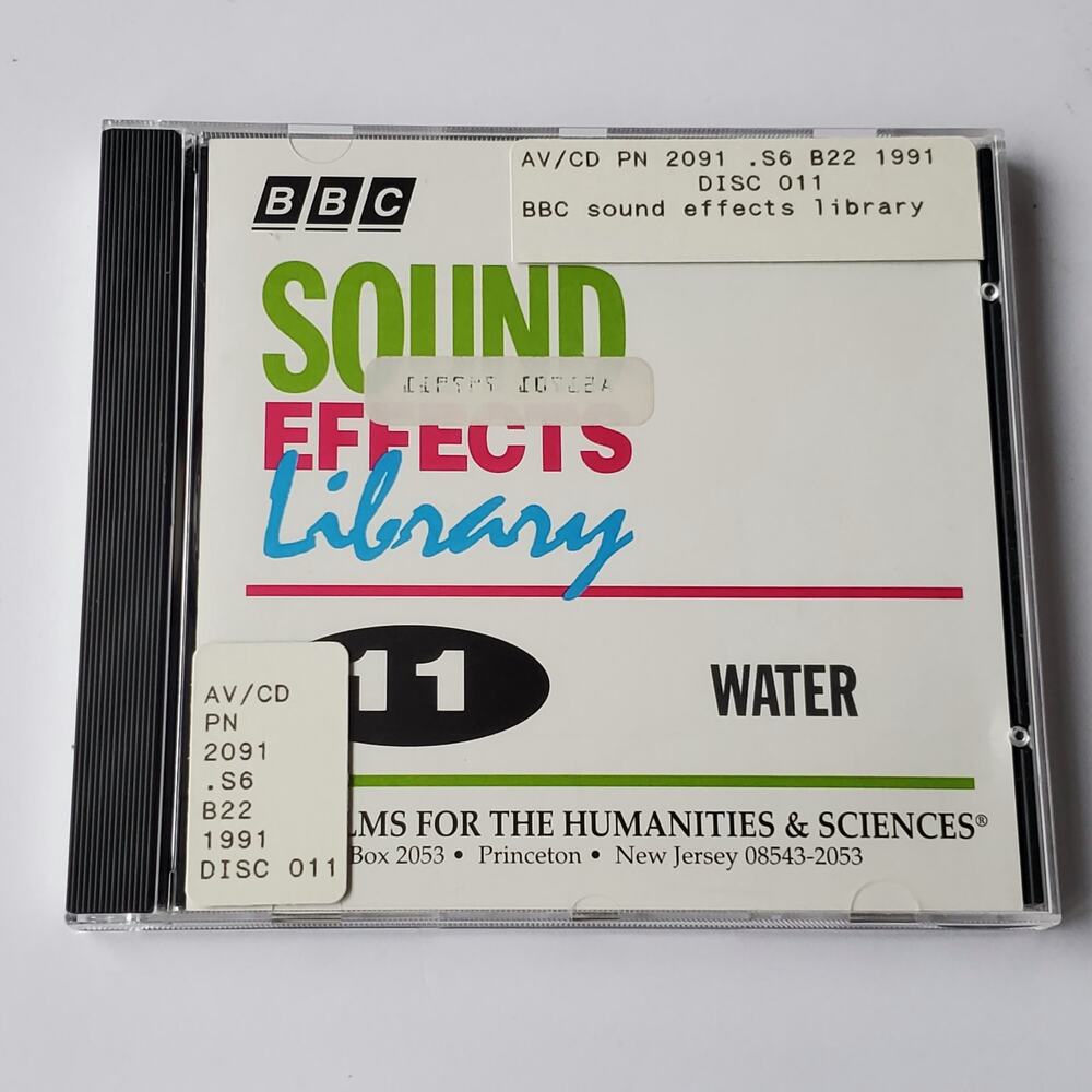 BBC Sound Effects Library International Disc 11 Water CD 1991